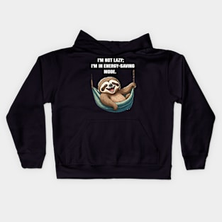 Funny Sloth lovers Lazy Gift Kids Hoodie